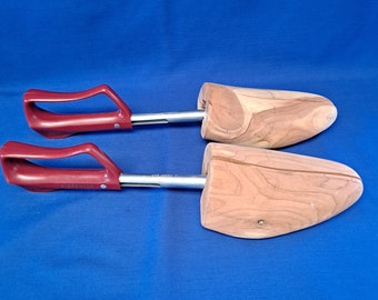 Vintage Florsheim ROCHESTER Wood SHOE TREES Size 5 Travel Keeper Stretcher Form Shaper