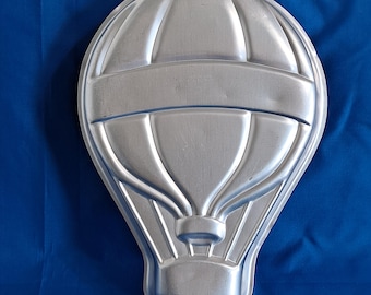 Molde para hornear pasteles Wilton UP N AWAY 502-3169, modelo vintage de 1981, con forma de globo aerostático.