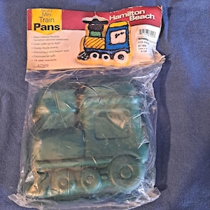 Set 2 Hamilton Beach Silikon Mini Tåg Bakformar Kakmuffin Godisform Gelatin