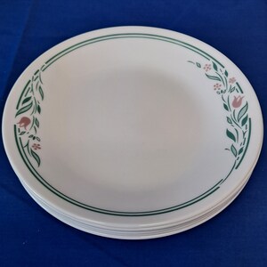Vintage Corelle By Corning Lot 6 ROSEMARIE BREAD & BUTTER Plates 6 3/4&quot; Salad