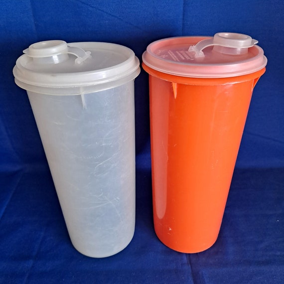 LOT 2 Tupperware cups small juice size VINTAGE. Green-sold as is | UK