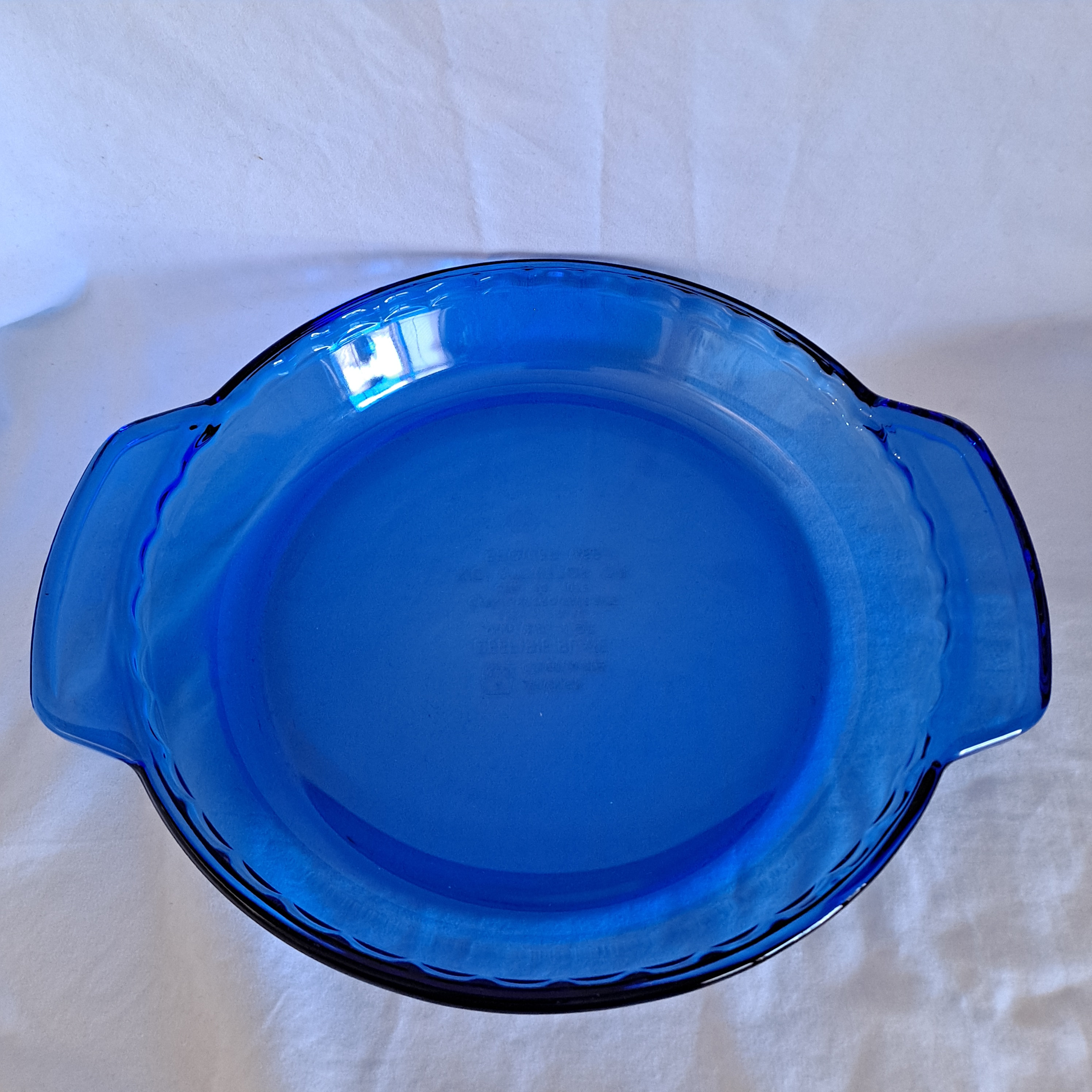 Anchor Hocking COBALT BLUE PIE Plate Deep Dish Ovenware Baking Pan