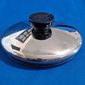Vintage REVERE WARE Replacement LID 5 1/4" Metal Cover Pot Pan Skillet Stainless Steel