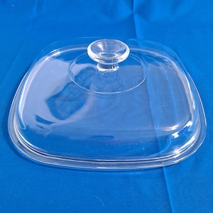 Pyrex A-12-C GLASS REPLACEMENT Casserole Glass LID 9 5/8&quot; Corning Square Cover Pot Pan Dish