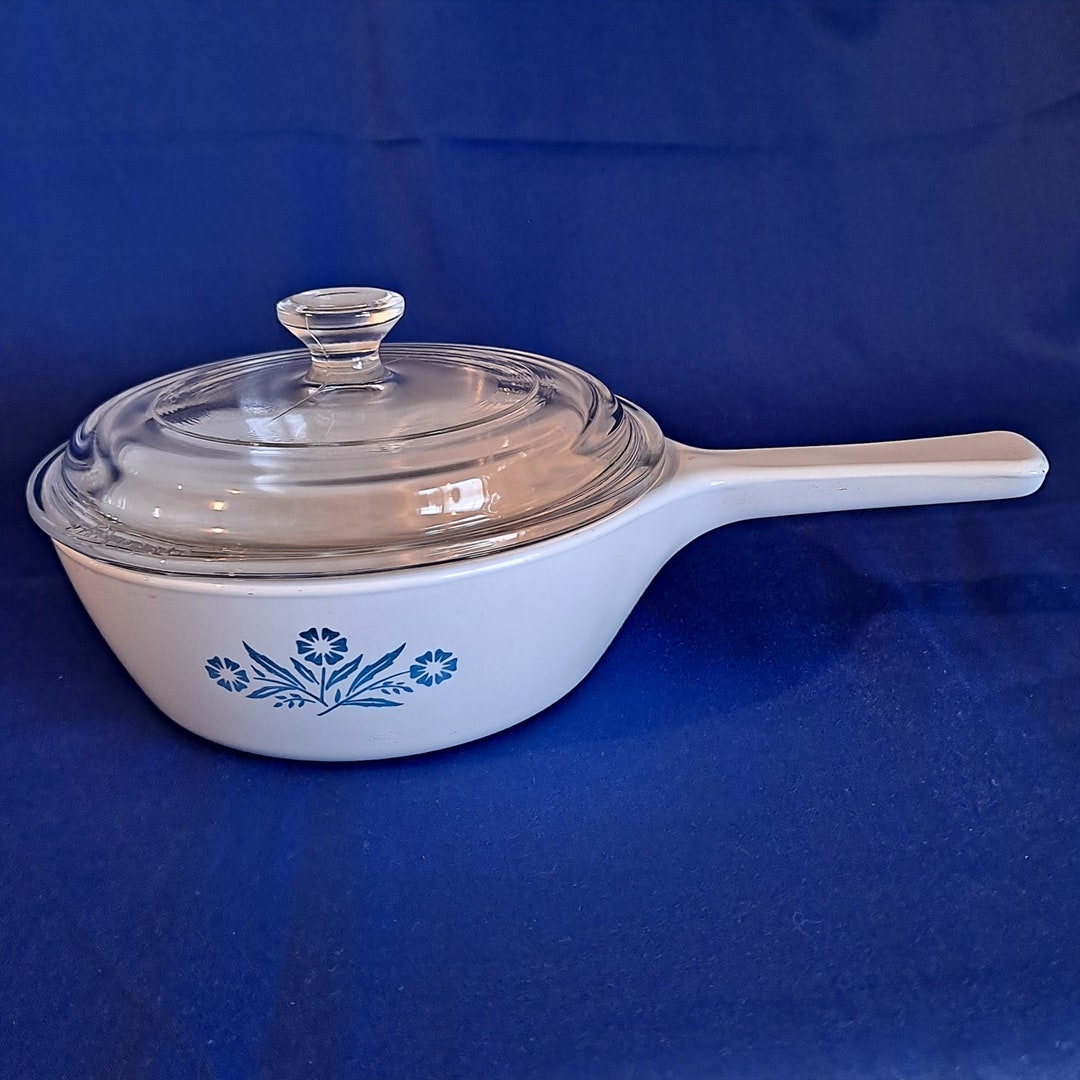 Vintage Corning Ware CASSEROLE DISH 1 Pint P81B Blue Etsy