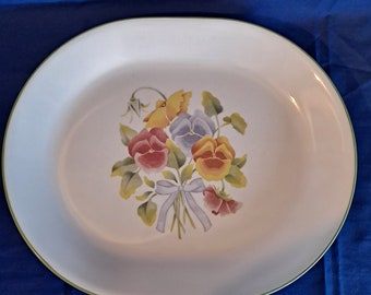 Plato hondo ovalado Corelle SUMMER BLUSH de 12 1/4" de Corning