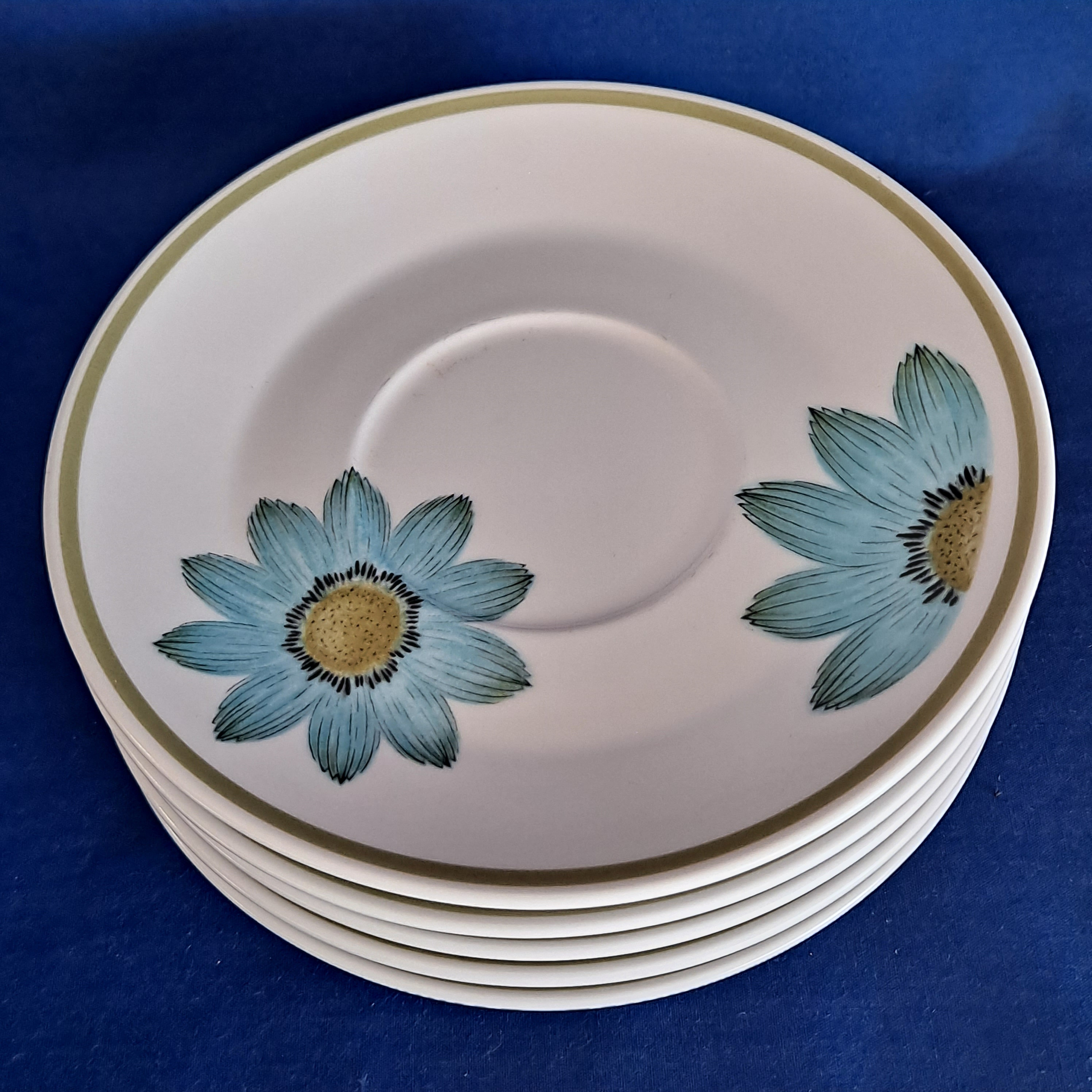 Lot 5 Noritake Progression China Up-sa-daisy 9001 SAUCERS Plates