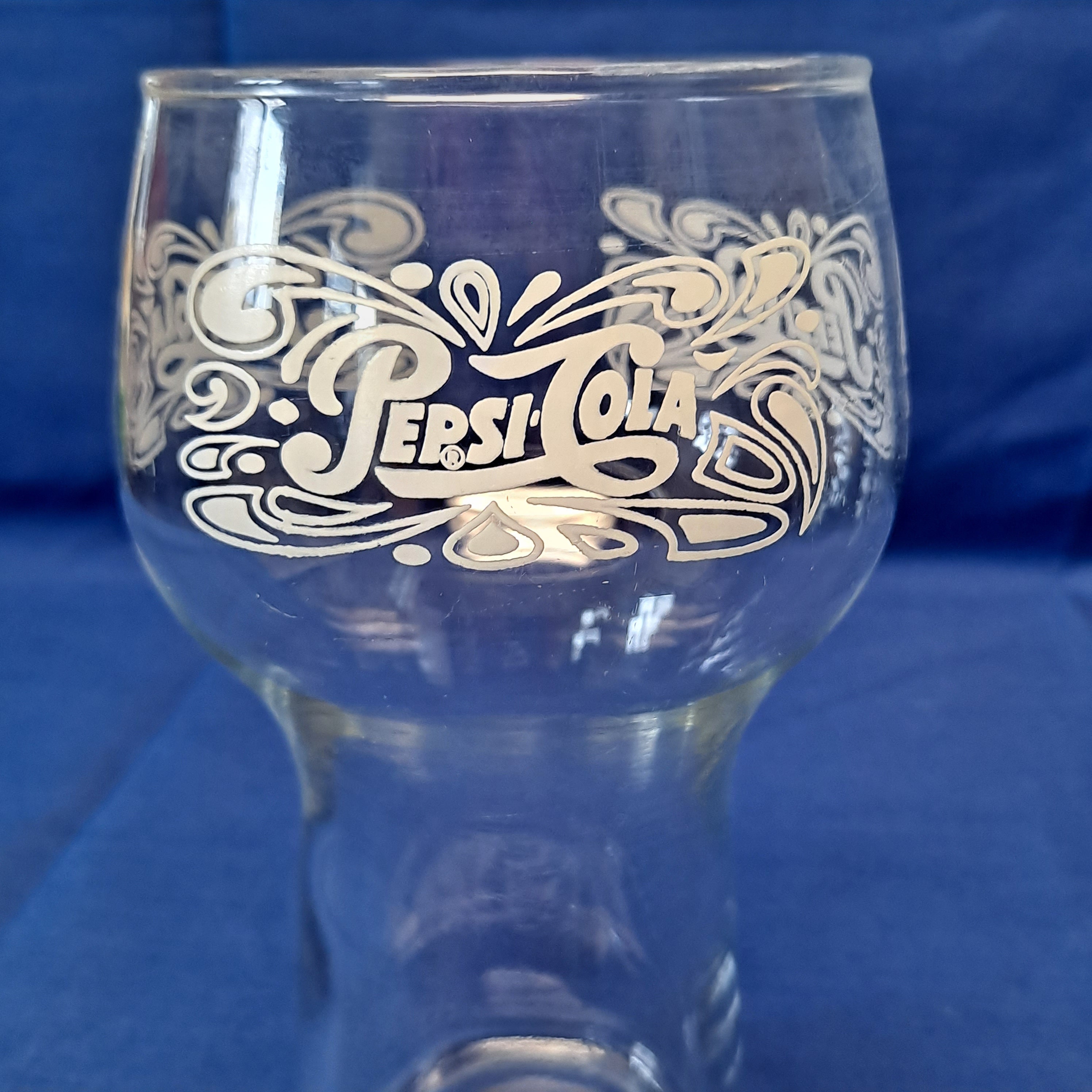 Vintage PEPSI COLA GLASS Tumbler 16 Oz 6
