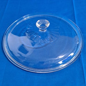PYREX 624C Glass REPLACEMENT Casserole LID 8&quot; Corning Cover Pot Pan Dish 8 3/4&quot; outter