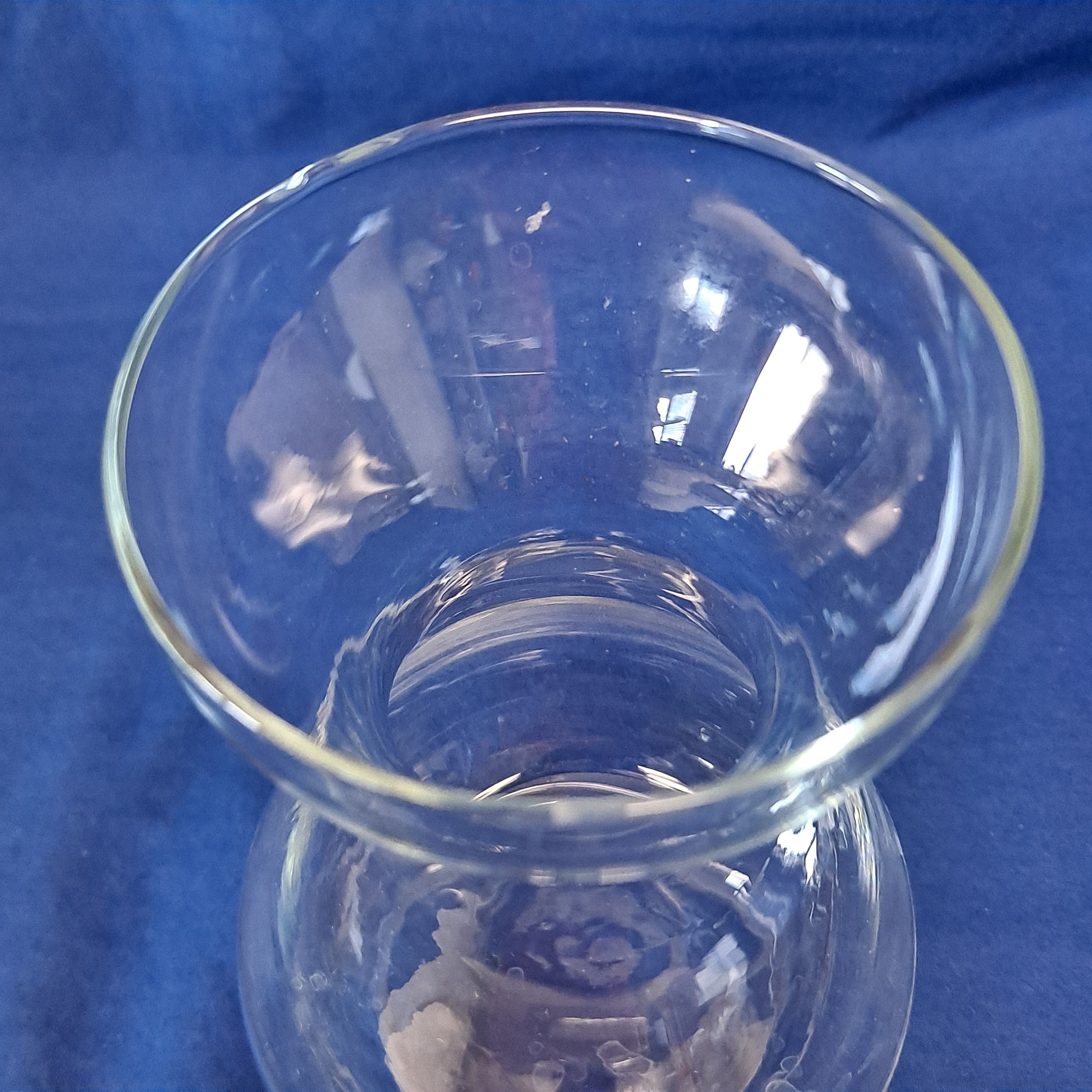 Clear Glass BULB FORCING VASE 5 1/2 Hyacinth Starter Clear Flower