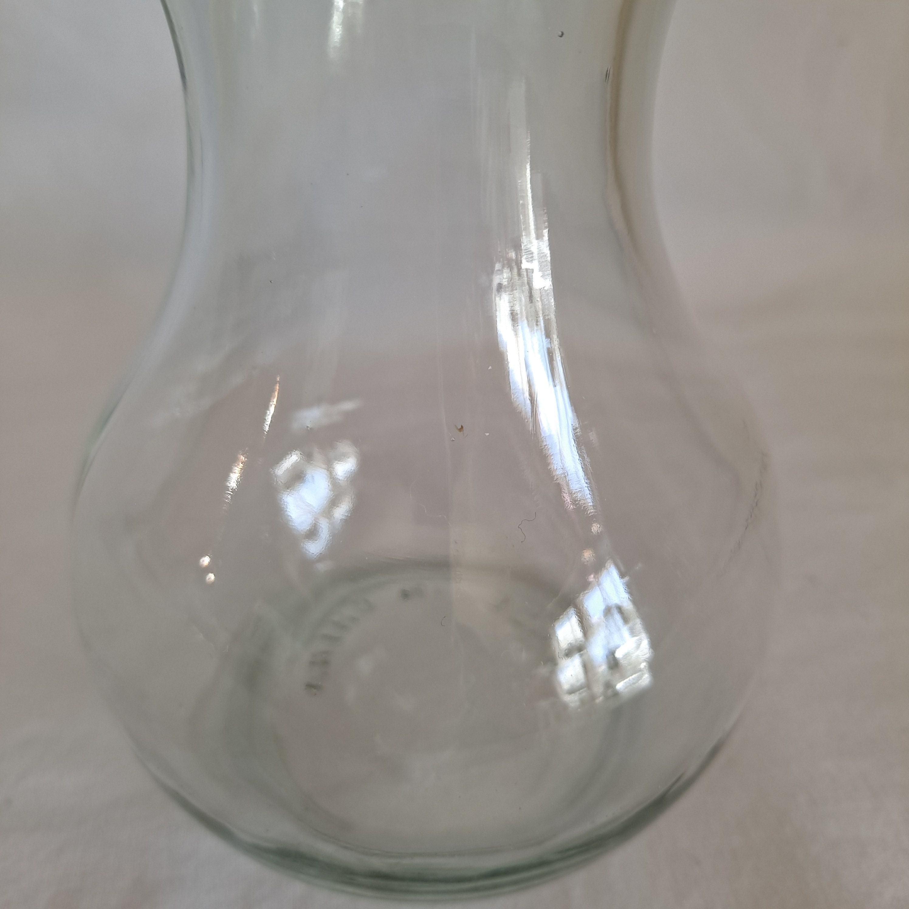 Clear Glass BULB FORCING VASE 5 3/4 Hyacinth Starter Clear Flower