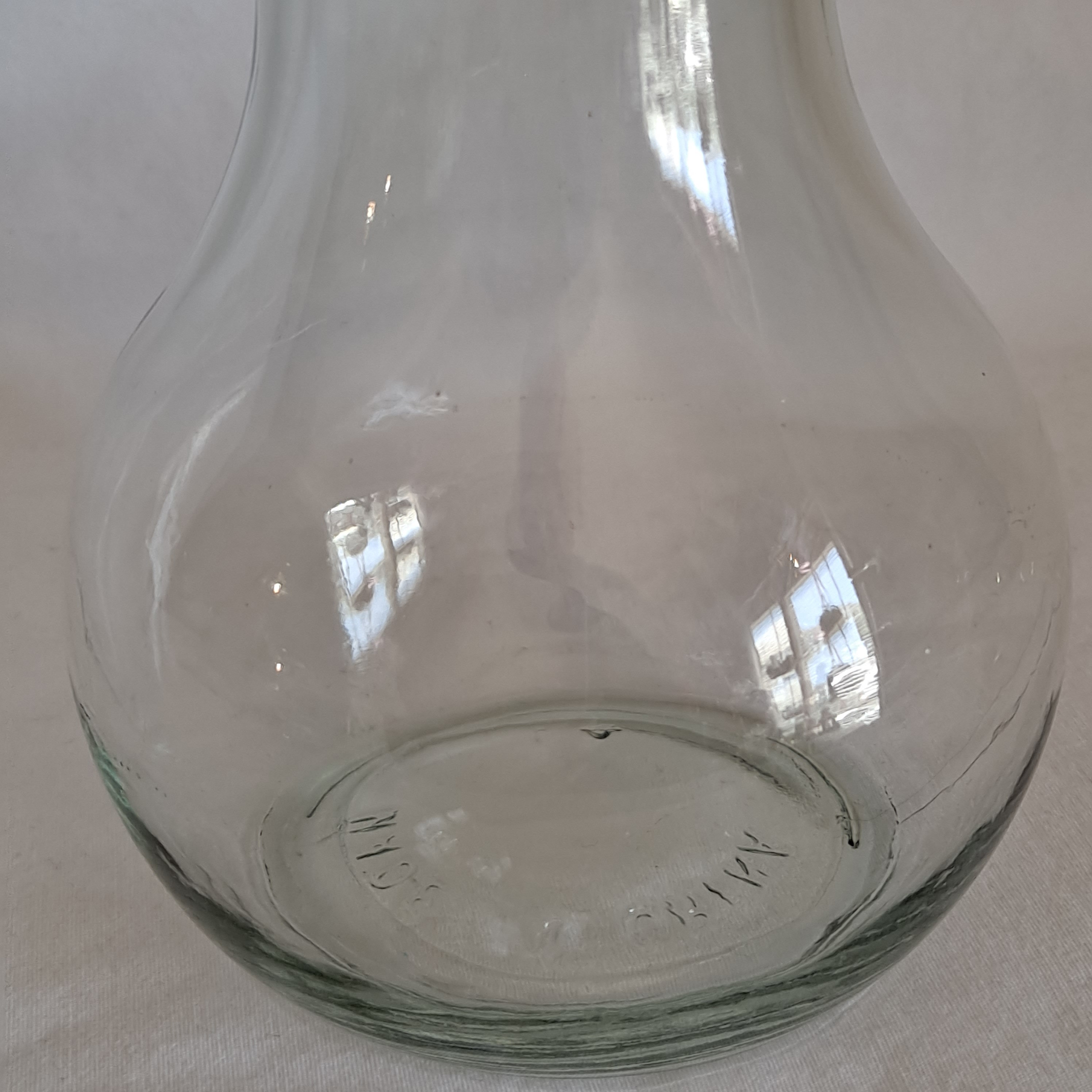 Clear Glass BULB FORCING VASE 5 3/4 Hyacinth Starter Clear Flower