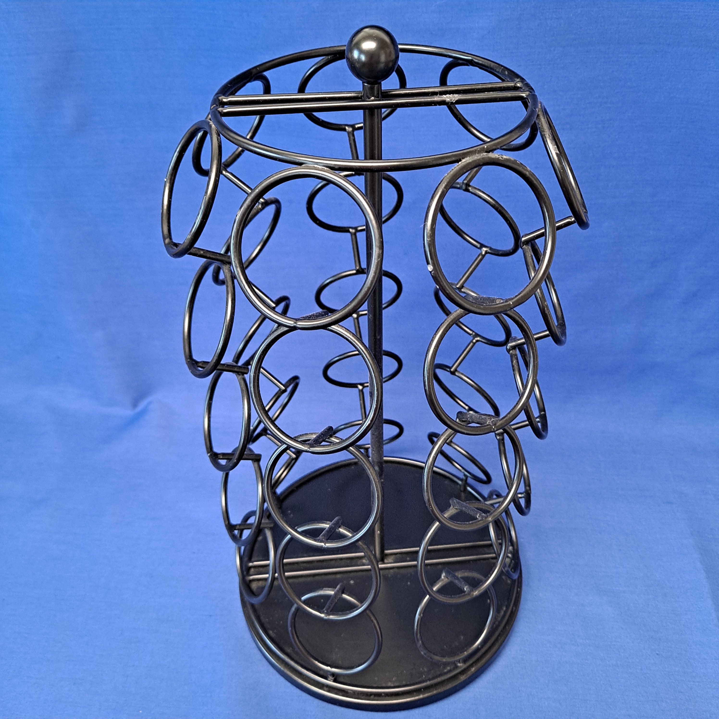 Keurig K-Cup Carousel Holder - 49 Pod Capacity, 360° Rotating Black Organizer