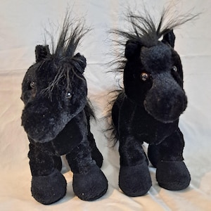 Rare Black Stallion Webkinz Made by Ganz / HM145