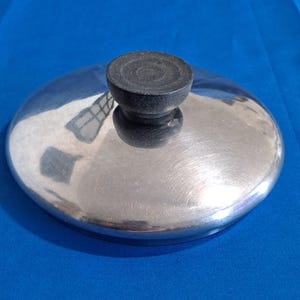 Vintage REVERE WARE Replacement LID 5 1/4" Metal Cover Pot Pan Skillet Stainless Steel