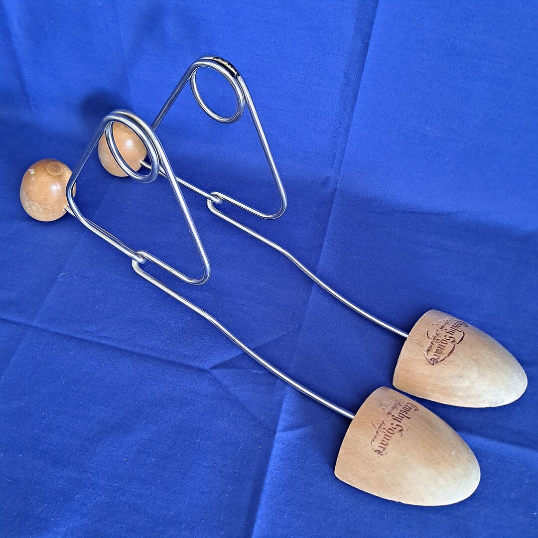 Vinage Crosby Square WOOD SHOE TREES Keeper Stretcher Form Shaper Form ...