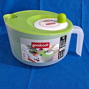 Goodcook Large Vegetable SALAD SPINNER 6qt Quart Fruit Washer Lettuce Drainer Rinser Dryer