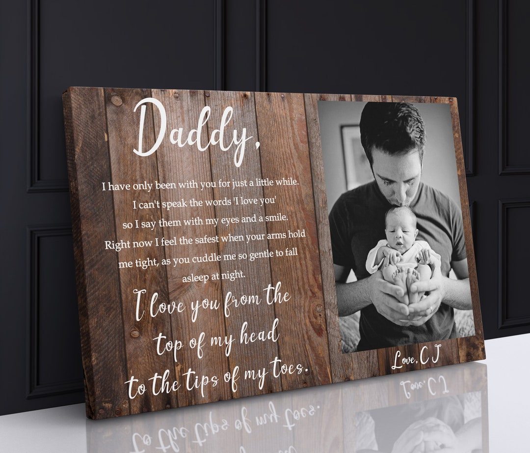 Fathers Day Gift for Dad From Son Daddy Frame Dad Picture Frame Dad