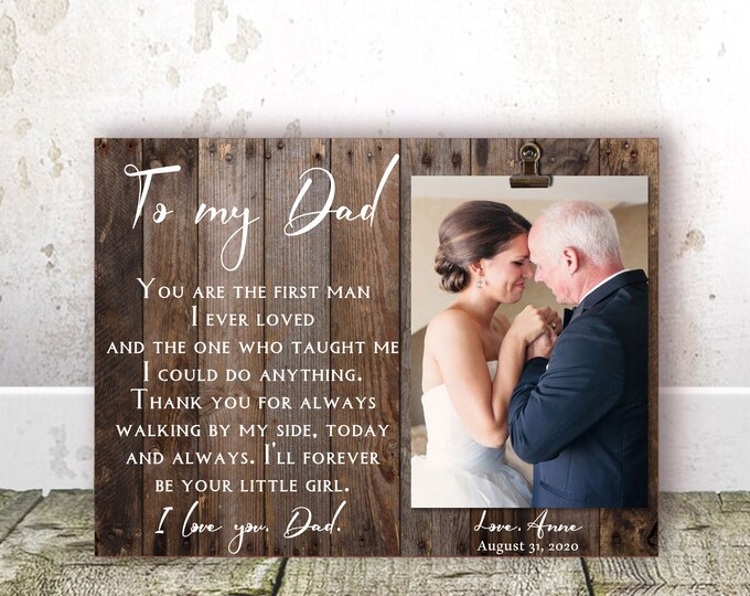 DAD WEDDING Gift From Bride Dad Gift Wedding Gift for Dad From Etsy