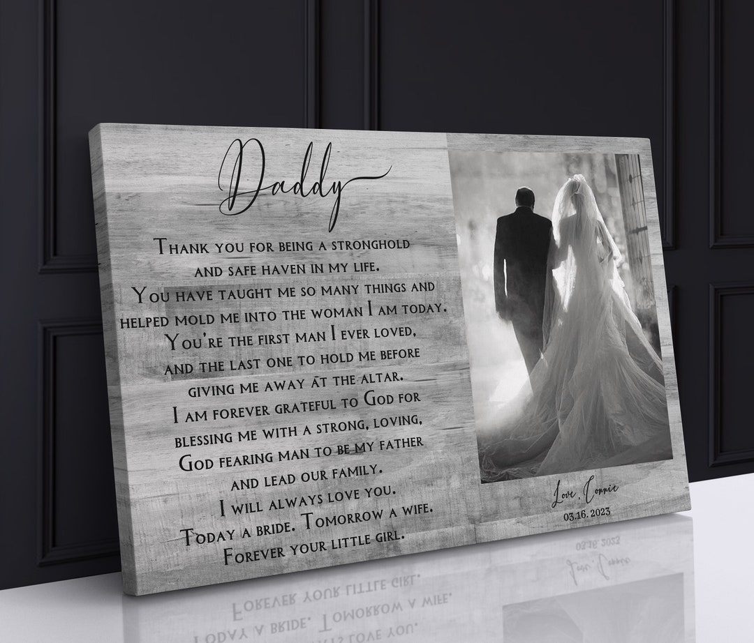 DAD WEDDING Gift From Bride Dad Gift Wedding Gift for Dad From Bride