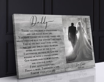 DAD WEDDING Gift From Bride Dad Gift Wedding Gift for Dad from Bride Father of the Bride Gift Daughter Dad Gift Wedding Frame for Dad Daddy