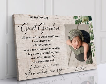 Great Grandma Christmas Gift Great Grandma Mothers Day Gift Personalized Picture Frame Great Grandma Birthday Gift for Great Grandma Frame