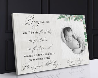 Regalo per la festa della mamma per MOGLIE Regalo per la prima volta mamma Regalo per neomamma Regalo di nascita per la festa della mamma Regalo per neomamma per la prima festa della mamma Cornice per foto di neonati