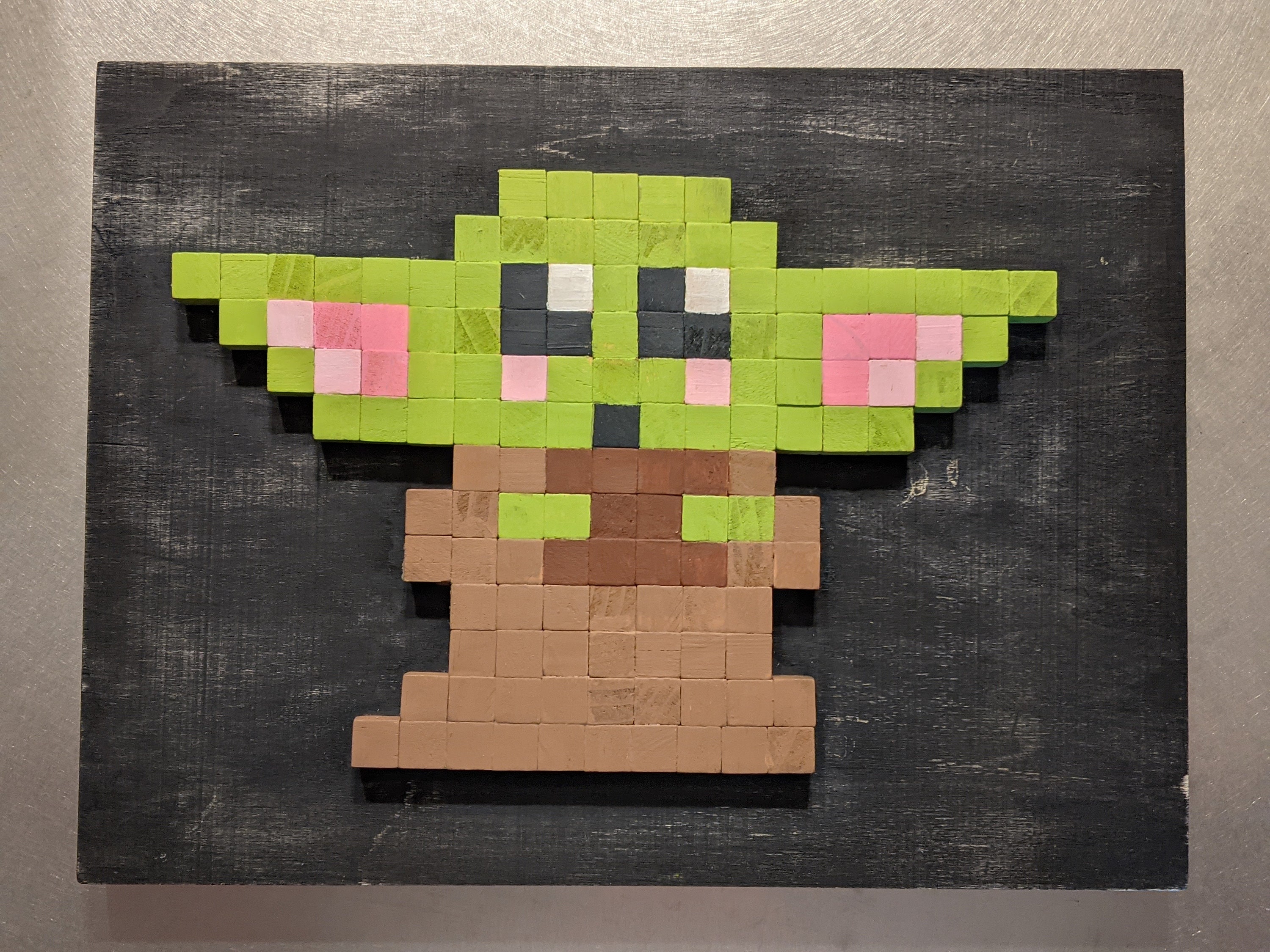Baby Yoda Pixel Art Easy