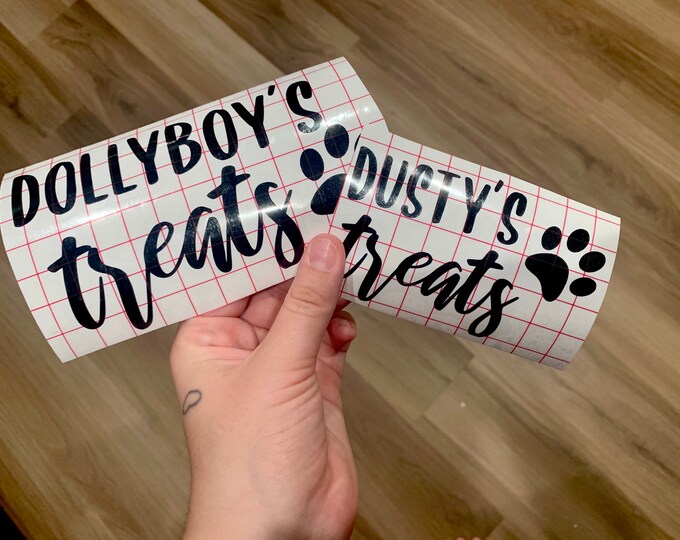 Dog Treat Label DIY Product Label Rectangular Label Etsy