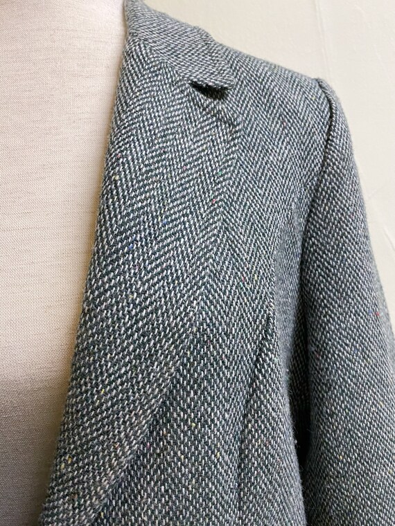 Vintage 1970's Green Tweed Blazer | XL - image 7