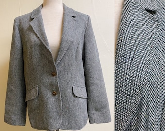 Vintage 1970's Green Tweed Blazer | XL
