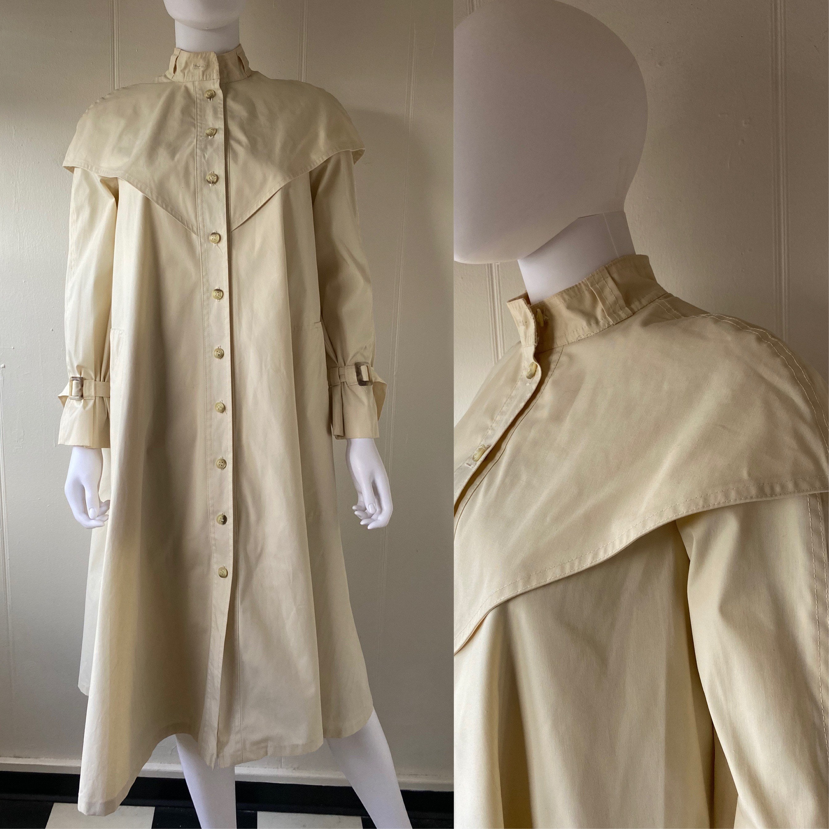 Luba Paris Designer Vintage Union Made Purple Long Coat Size