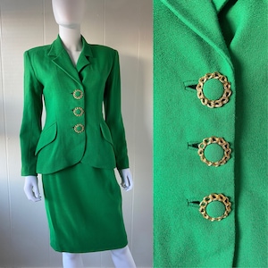 Green Chanel Buttons 