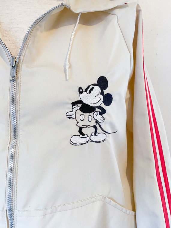 Vintage 1970's Mickey Mouse White & Red Track Jac… - image 9