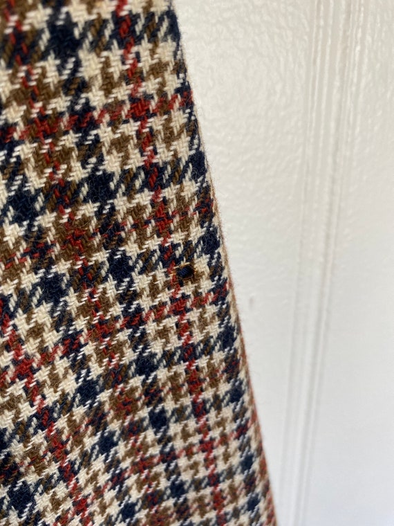 Vintage 1970's Handmade Plaid Wool Blazer | Medium - image 10