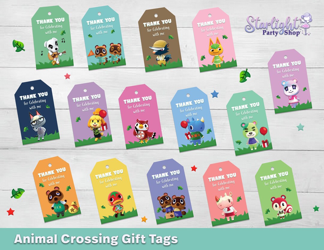 Animal Crossing Gift Tags Etsy