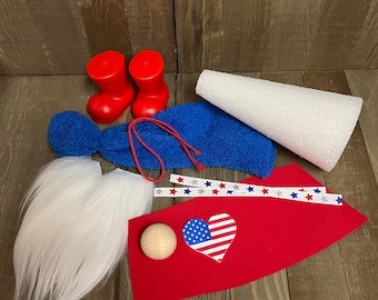 Patriotic Gnome Kit, DIY Gnome