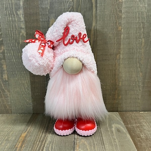 Pink Valentine’s Day Gnome