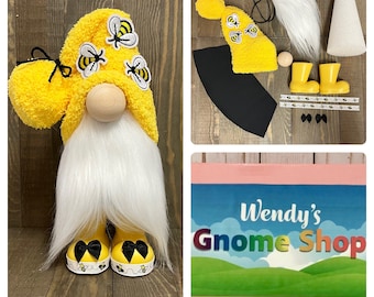 Bee Gnome Kit, DIY Gnome