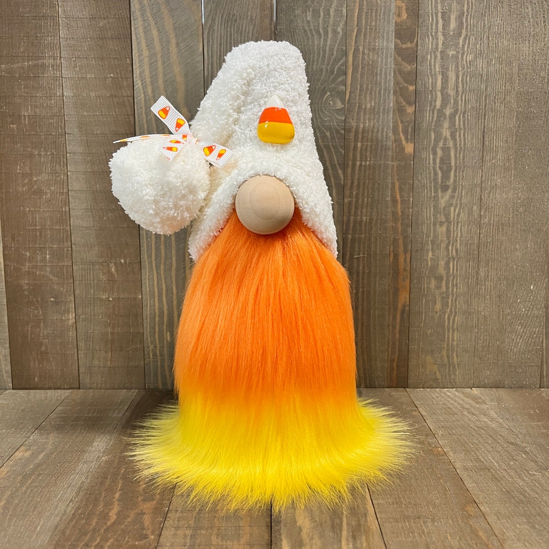 Tall Candy Corn Gnome Halloween Gnome Fall Gnome Etsy