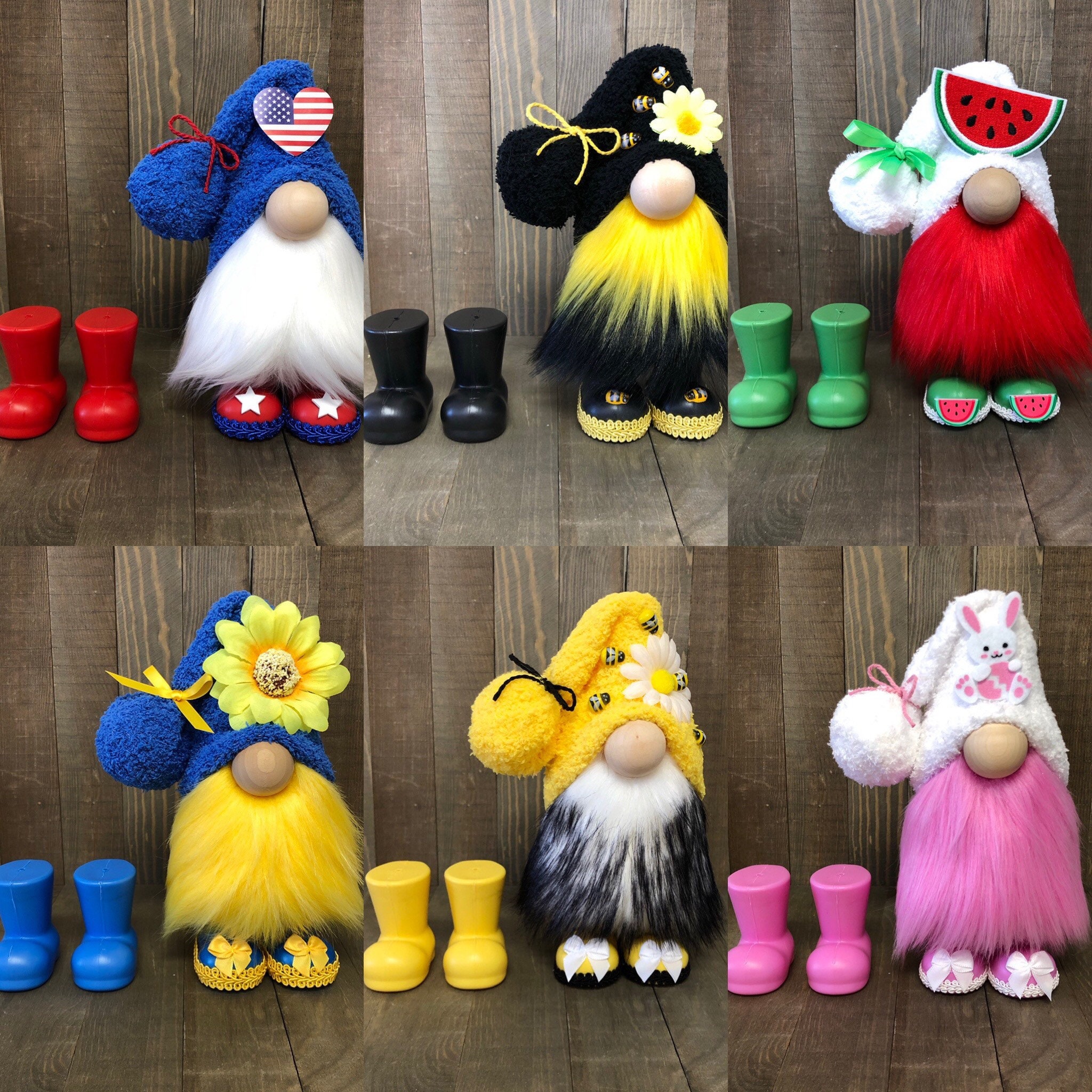 Gnome Boots Series: Fluff Top Boots for Gnomes and Dolls 