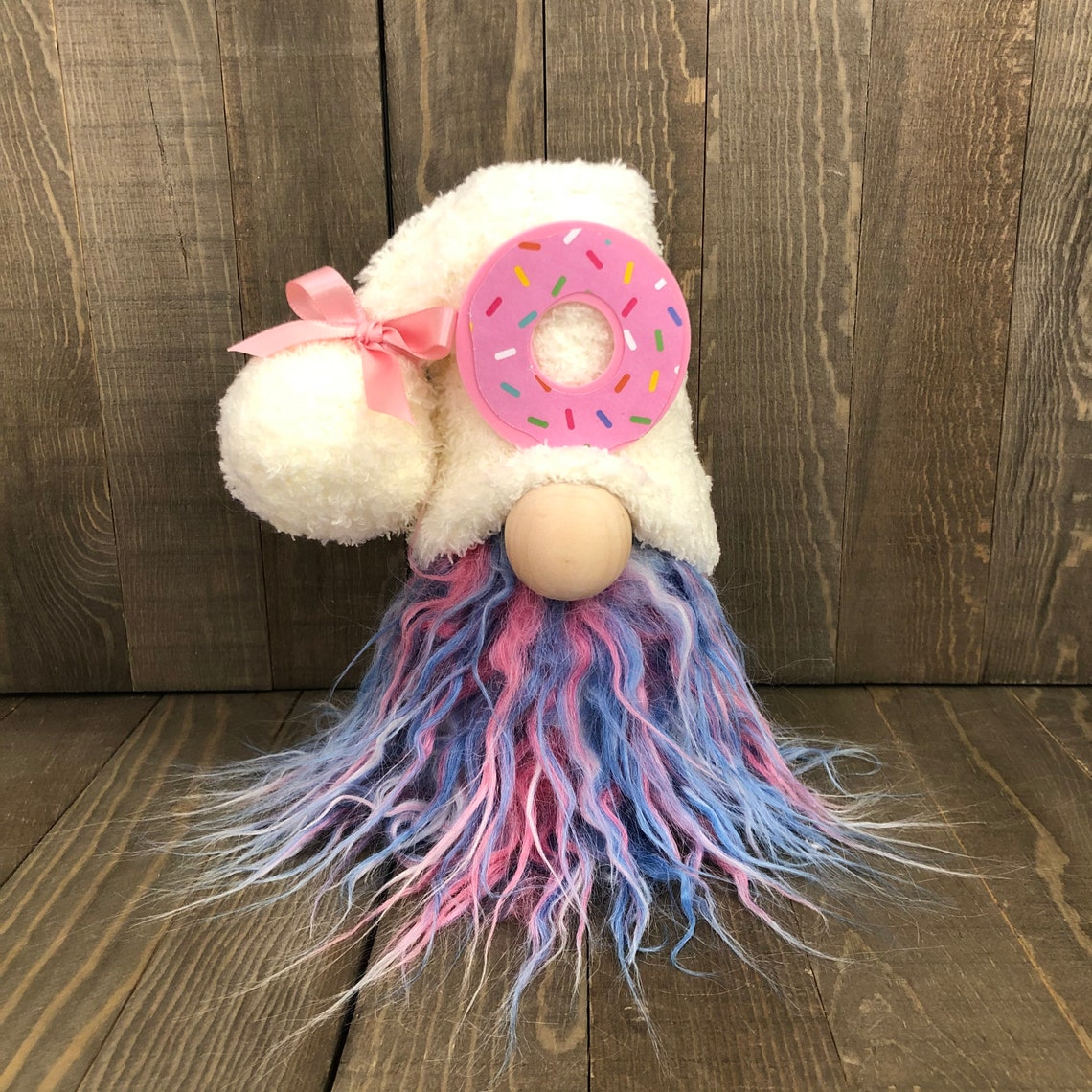 Donut Gnome Tiered tray gnome summer gnome Etsy