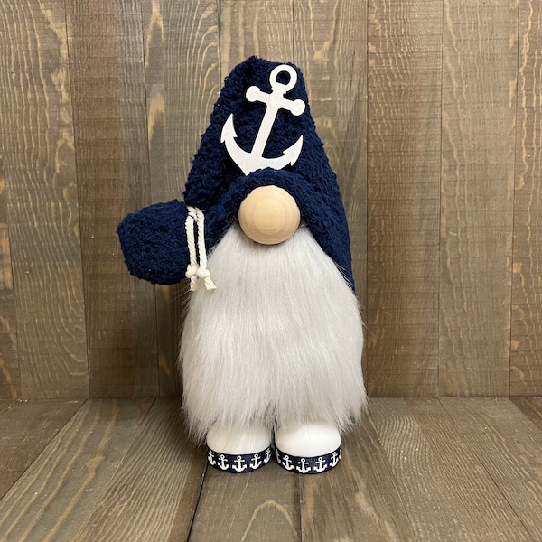 Nautical Gnome, Anchor Gnome, Beach Gnome