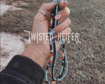 Desperado Styled SET of 3 Beaded Chokers