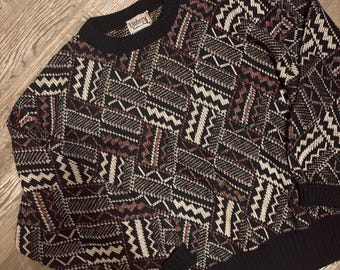vintage umberto purple knit sweater