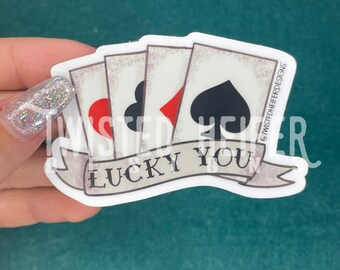 LUCKY YOU sticker
