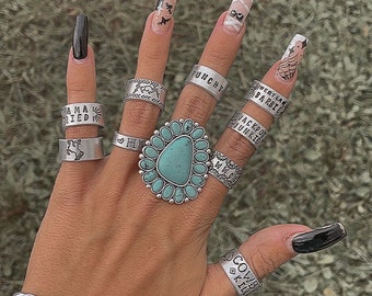 Western 3/8 Aluminum Stamped Rings