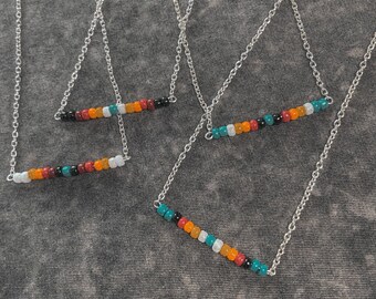 MOODY COWGIRLZ - Beaded Bar Necklace