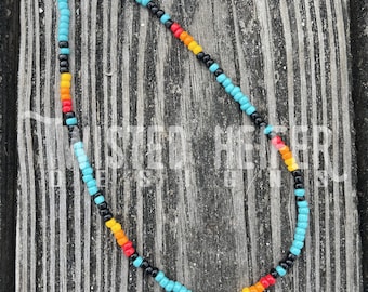 VIRGINIA western beaded choker