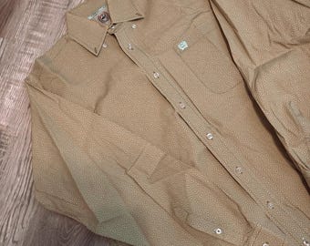 lime green cinch button up shirt